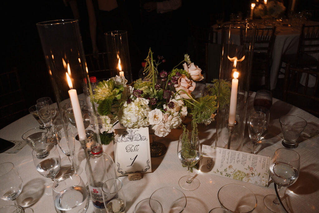 Luxury modern wedding flowers with sculptural calla lilies and layered floral textures at The Clifton in Charlottesville VA